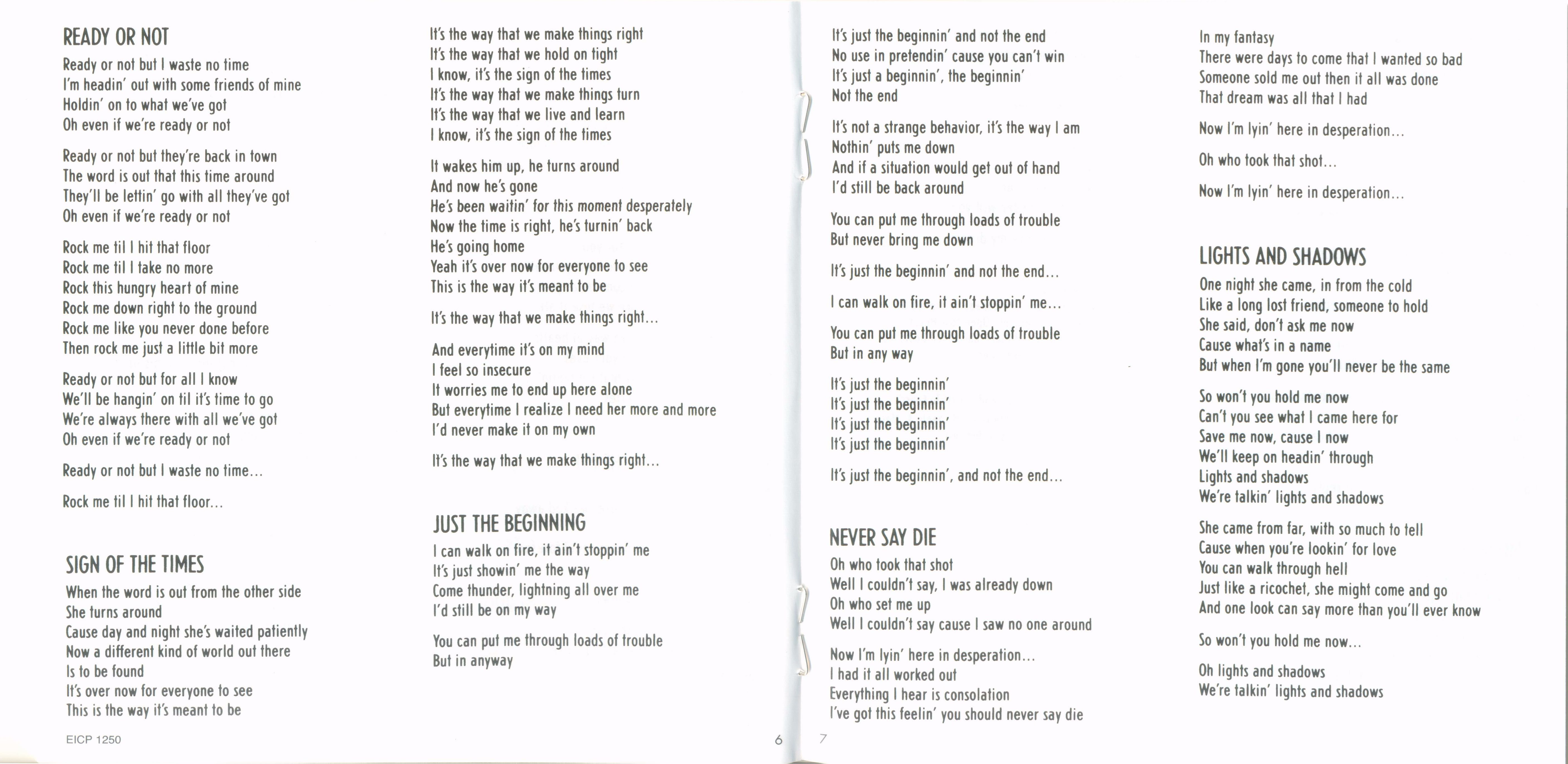 Europe  Out Of This World : Booklet 5 JPN